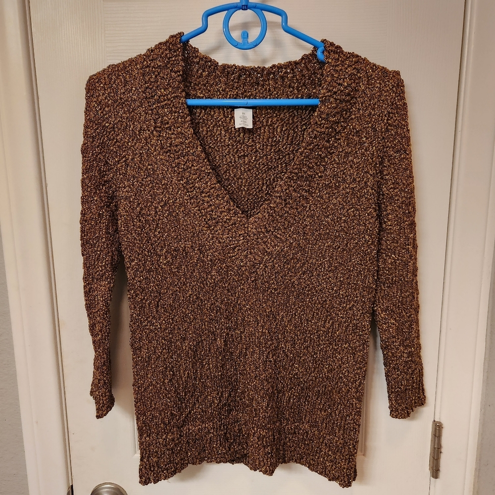 J. Crew gold sweater size xs